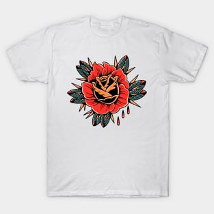 red rose tattoo T-Shirt